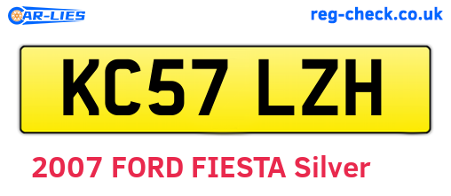 KC57LZH are the vehicle registration plates.