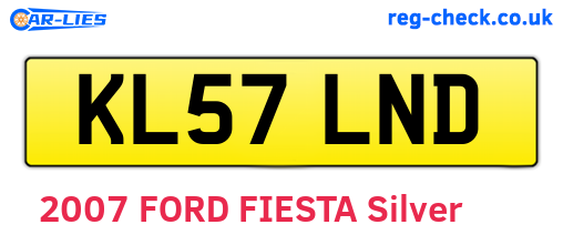 KL57LND are the vehicle registration plates.