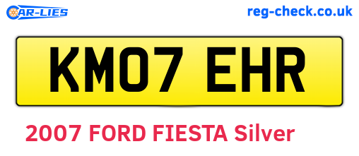 KM07EHR are the vehicle registration plates.