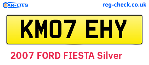 KM07EHY are the vehicle registration plates.