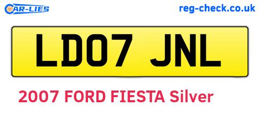 LD07JNL are the vehicle registration plates.