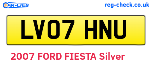 LV07HNU are the vehicle registration plates.