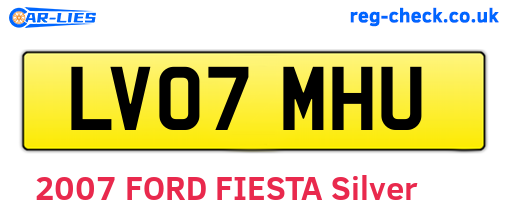 LV07MHU are the vehicle registration plates.
