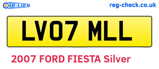 LV07MLL are the vehicle registration plates.