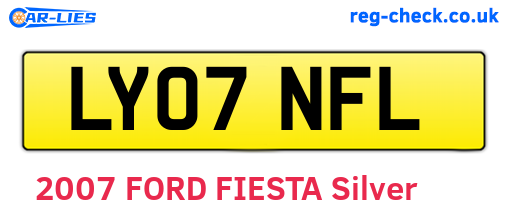LY07NFL are the vehicle registration plates.