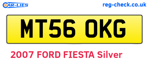 MT56OKG are the vehicle registration plates.