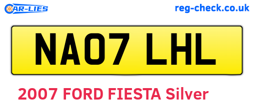 NA07LHL are the vehicle registration plates.