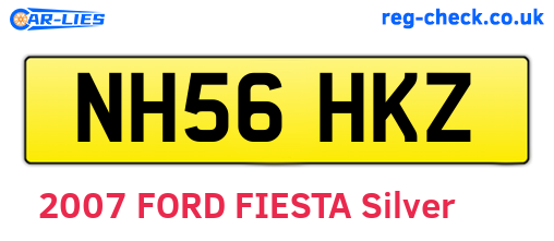 NH56HKZ are the vehicle registration plates.