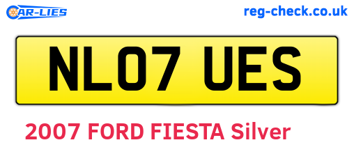 NL07UES are the vehicle registration plates.