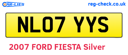NL07YYS are the vehicle registration plates.