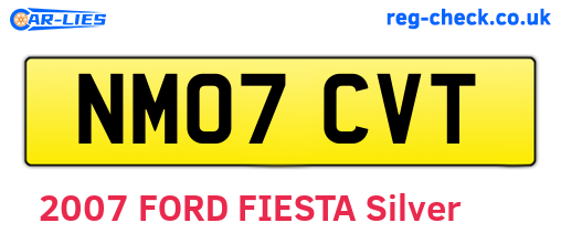 NM07CVT are the vehicle registration plates.