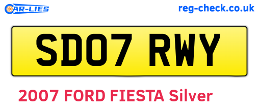 SD07RWY are the vehicle registration plates.