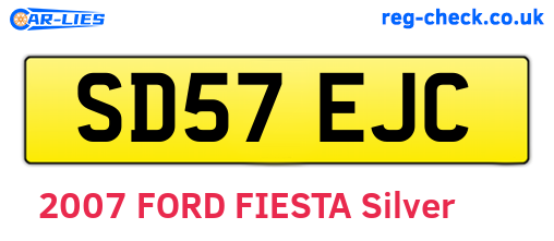 SD57EJC are the vehicle registration plates.
