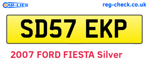 SD57EKP are the vehicle registration plates.