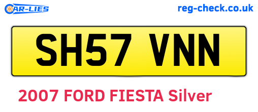 SH57VNN are the vehicle registration plates.