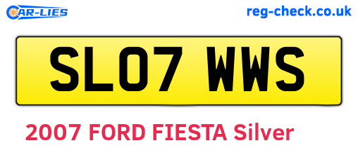 SL07WWS are the vehicle registration plates.
