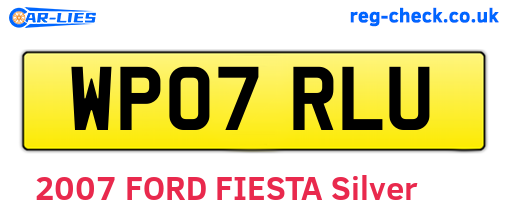 WP07RLU are the vehicle registration plates.
