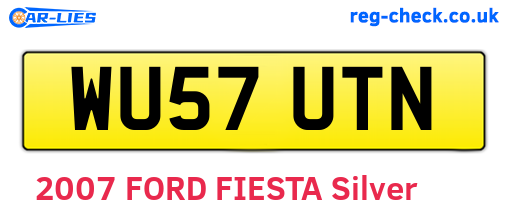 WU57UTN are the vehicle registration plates.