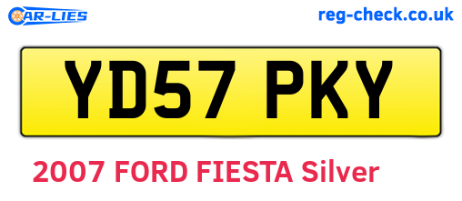 YD57PKY are the vehicle registration plates.