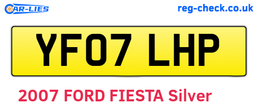 YF07LHP are the vehicle registration plates.