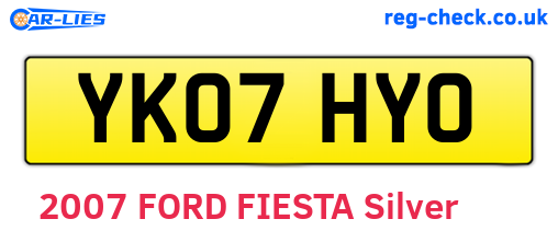 YK07HYO are the vehicle registration plates.