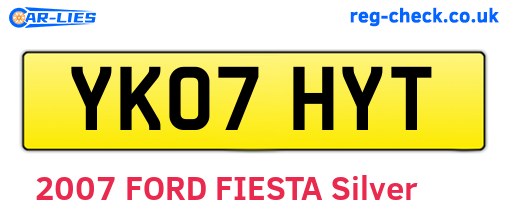 YK07HYT are the vehicle registration plates.
