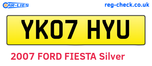 YK07HYU are the vehicle registration plates.