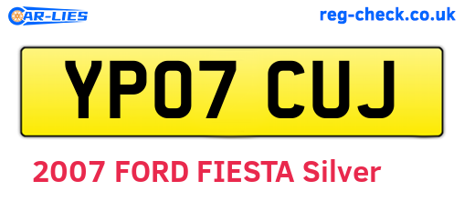 YP07CUJ are the vehicle registration plates.