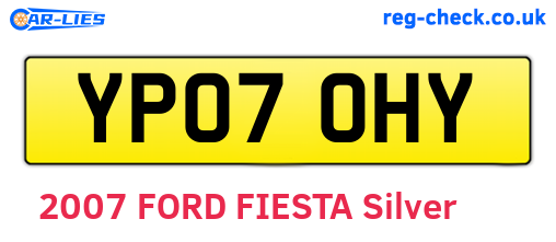 YP07OHY are the vehicle registration plates.