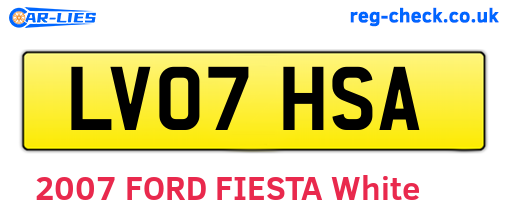 LV07HSA are the vehicle registration plates.