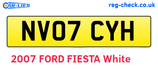 NV07CYH are the vehicle registration plates.