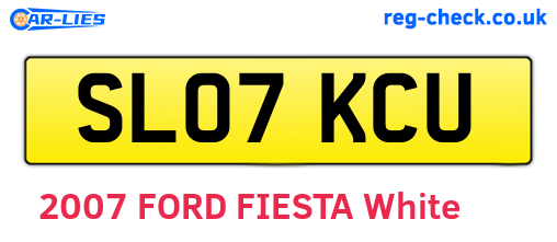 SL07KCU are the vehicle registration plates.