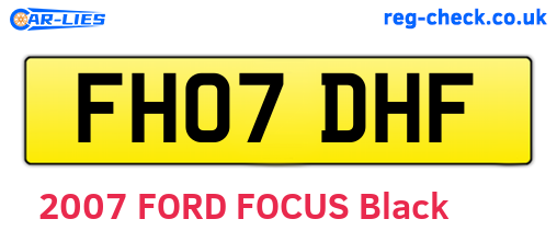 FH07DHF are the vehicle registration plates.