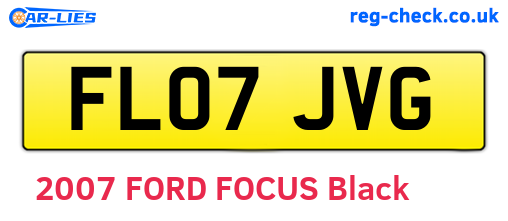 FL07JVG are the vehicle registration plates.