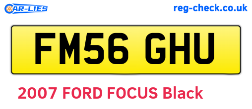 FM56GHU are the vehicle registration plates.
