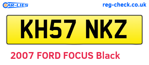 KH57NKZ are the vehicle registration plates.