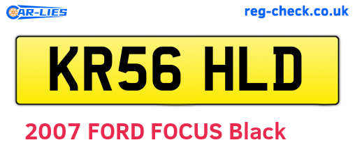 KR56HLD are the vehicle registration plates.