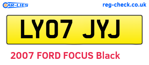 LY07JYJ are the vehicle registration plates.