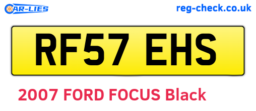 RF57EHS are the vehicle registration plates.