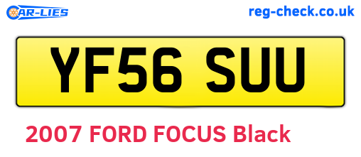 YF56SUU are the vehicle registration plates.