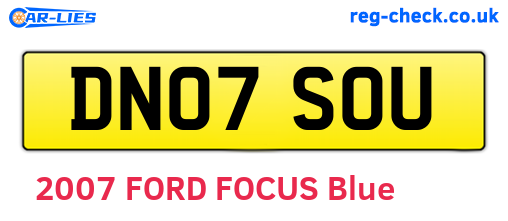 DN07SOU are the vehicle registration plates.