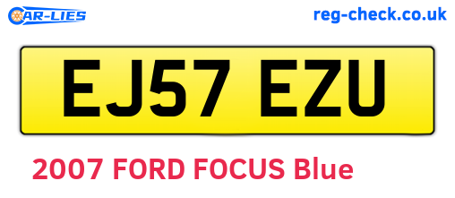 EJ57EZU are the vehicle registration plates.