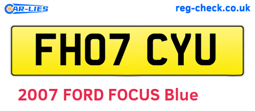 FH07CYU are the vehicle registration plates.