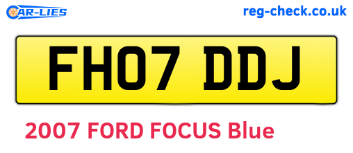 FH07DDJ are the vehicle registration plates.