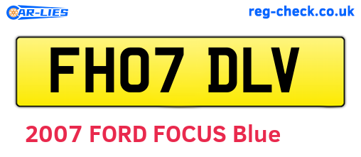 FH07DLV are the vehicle registration plates.