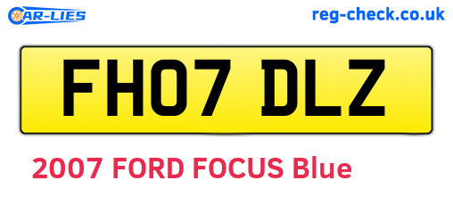 FH07DLZ are the vehicle registration plates.