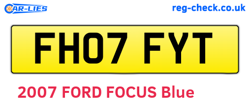 FH07FYT are the vehicle registration plates.