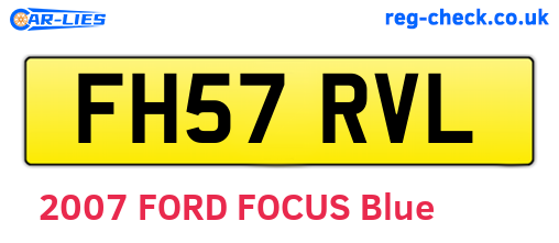 FH57RVL are the vehicle registration plates.