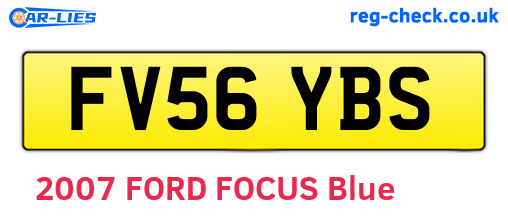 FV56YBS are the vehicle registration plates.