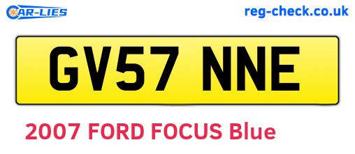 GV57NNE are the vehicle registration plates.